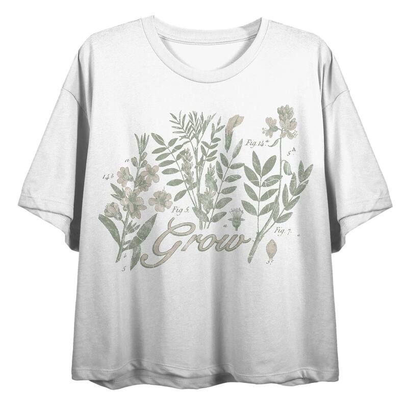 アンブランデッド レディース トップス Tシャツ ヴィンテージ グラフィック Unbranded Juniors Vintage Botanical Grow Graphic Tee Black ブラック