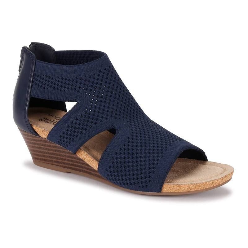 クロフト＆バロー レディース シューズ サンダル Croft Barrow Rosiee Womens Wedge Sandals Navy ネイビー