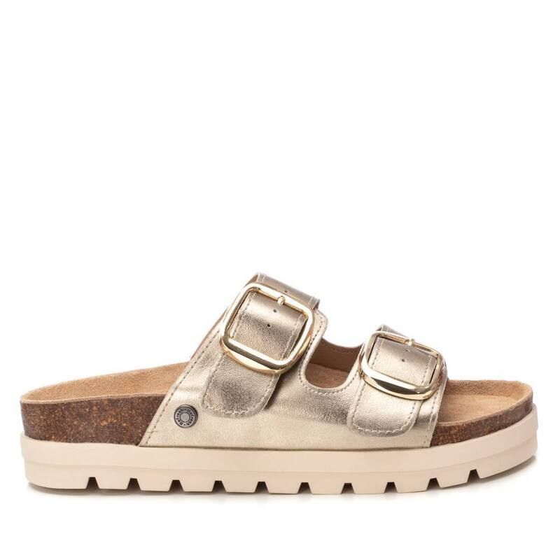 リフレッシュ レディース シューズ サンダル プラットフォーム Refresh Womens Footbed Jute Wrapped Platform Sandals By Xti 172721 Gold ゴールド