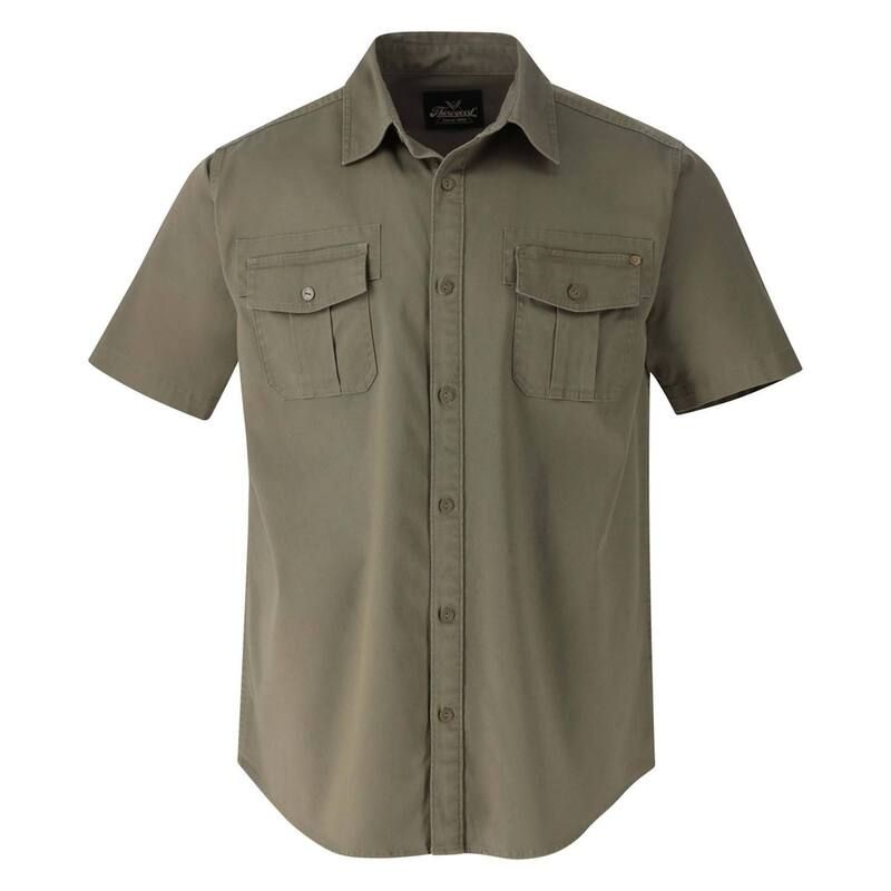 ソログッド メンズ トップス Tシャツ Thorogood Menshort Sleeve Utility Button Up Shirtea Leaf