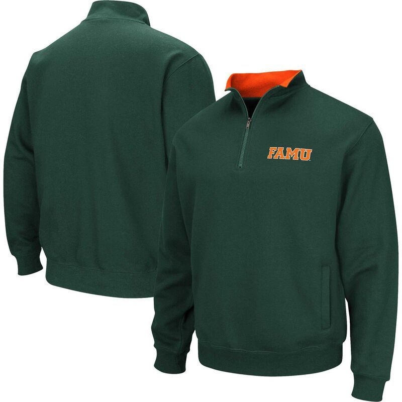 コロシアム メンズ アウター パーカー・スウェット シャツ Mens Colosseum Green FloridaM Rattlers Tortugas QuarterZip Sweatshirt Nc2 Green グリーン