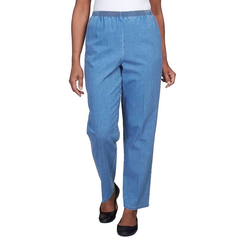 アルフレッド ダナー レディース ボトムス カジュアルパンツ デニム Womens Alfredunner Elastic Waist Medium Length Denim Pants Medium Denim デニム