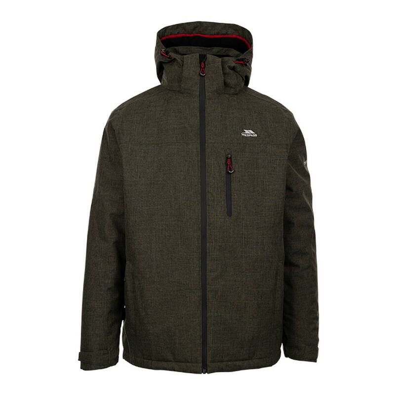 トレスパス メンズ アウター ジャケット・ブルゾン Trespass Mens Fyfinn Padded Waterproof Jacket Dark Vine Marl マール