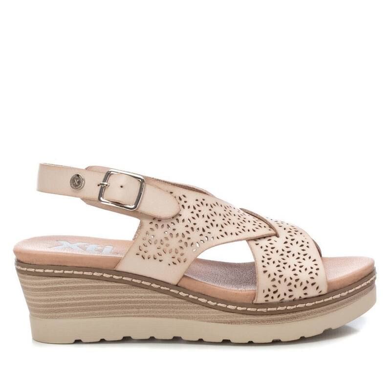 キシタイ レディース シューズ サンダル Womens Wedge Sandals By XTI Light Beige 14090502 Beige ベージュ