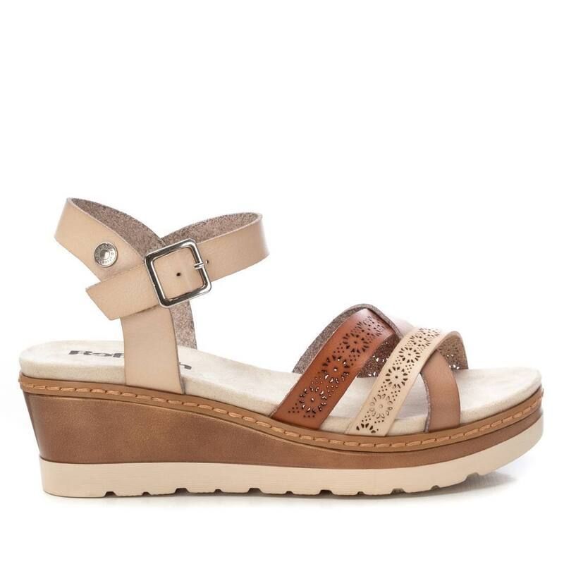 リフレッシュ レディース シューズ サンダル Refresh By Xti Womens Flat Sandals 172682 Beige ベージュ