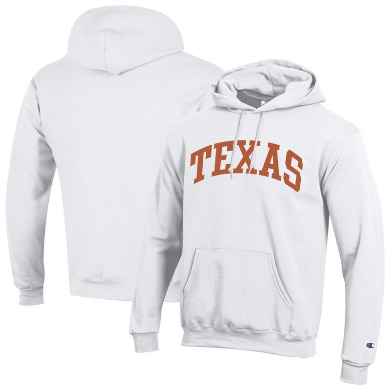 チャンピオン メンズ トップス Tシャツ フリース パーカー Mens Champion Whitexas Longhorns Basic Arch Fleece Pullover Hoodie Tex White ホワイト