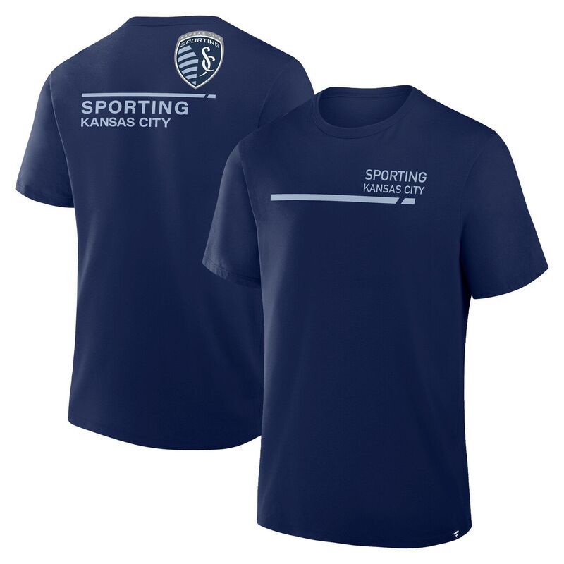 ファナティクス メンズ トップス Tシャツ Mens Fanatics Navy Sporting Kansas City Corner Kick Legacy TShirt Spt Navy ネイビー