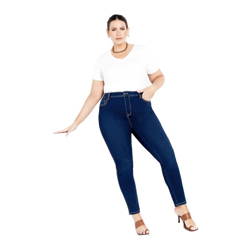 アベニュー レディース ボトムス デニムパンツ ジーンズ Avenue Butter Skinny Jeans Dark Wash