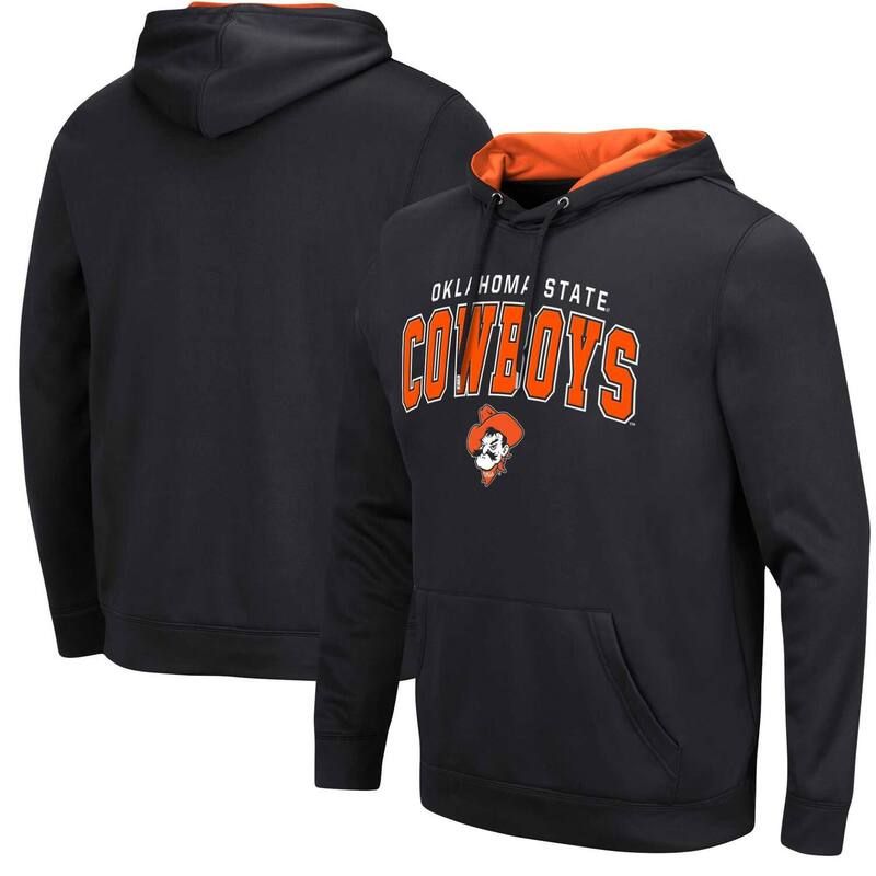コロシアム メンズ トップス Tシャツ パーカー Mens Colosseum Black Oklahoma State Cowboys ResistancePullover Hoodie Oks Black ブラック