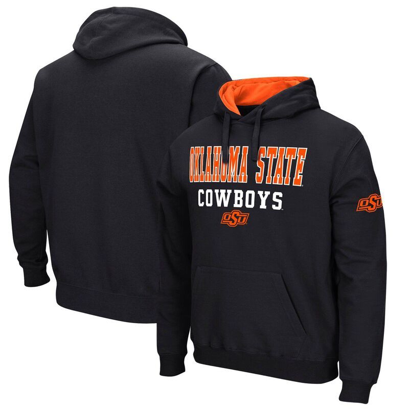 コロシアム メンズ トップス Tシャツ パーカー Mens Colosseum Black Oklahoma State Cowboysunrise Pullover Hoodie Oks Black ブラック