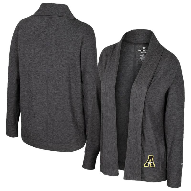 コロシアム レディース アウター ニット・セーター カーディガン Womens Colosseum Charcoal Appalachian State MountaineersDash Cardigan App Charco チャコール