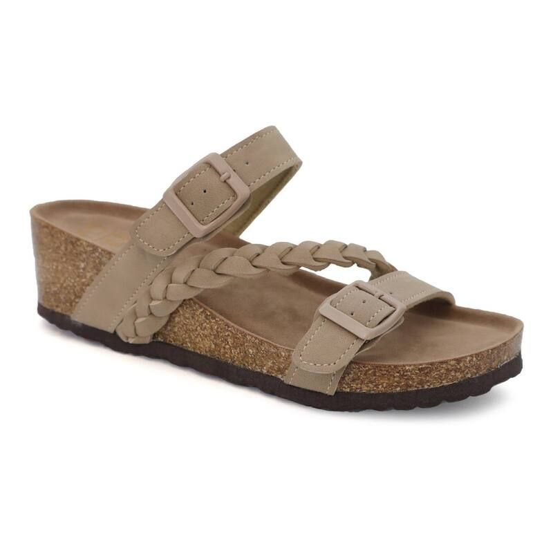 ヨキ レディース シューズ サンダル Yoki Lorayn02 Womens Braid Strap Sandals Taupe トープ