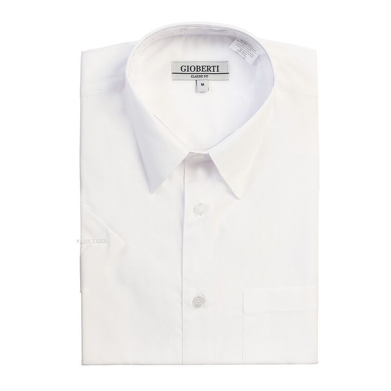 ジョベルティ メンズ トップス Tシャツ Gioberti Menshort Sleeve Solidresshirt White ホワイト