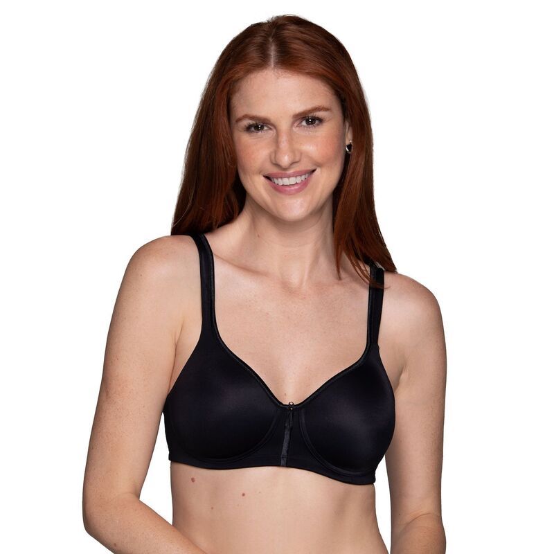 バニティフェア レディース アンダーウェア ブラジャー Vanity FairR Body Caress Wireless Bra 72335 Mid Black ブラック