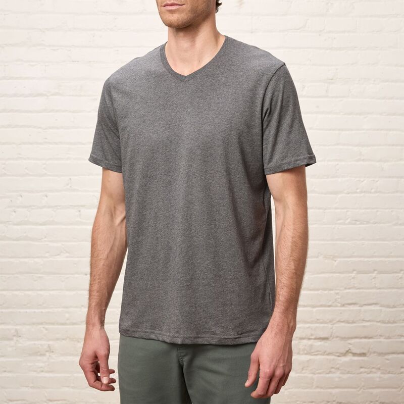 パクト メンズ トップス Tシャツ Vネック コットン Pact Softspun VNeck Tee Made With Organicotton Medium Grey Heather グレー