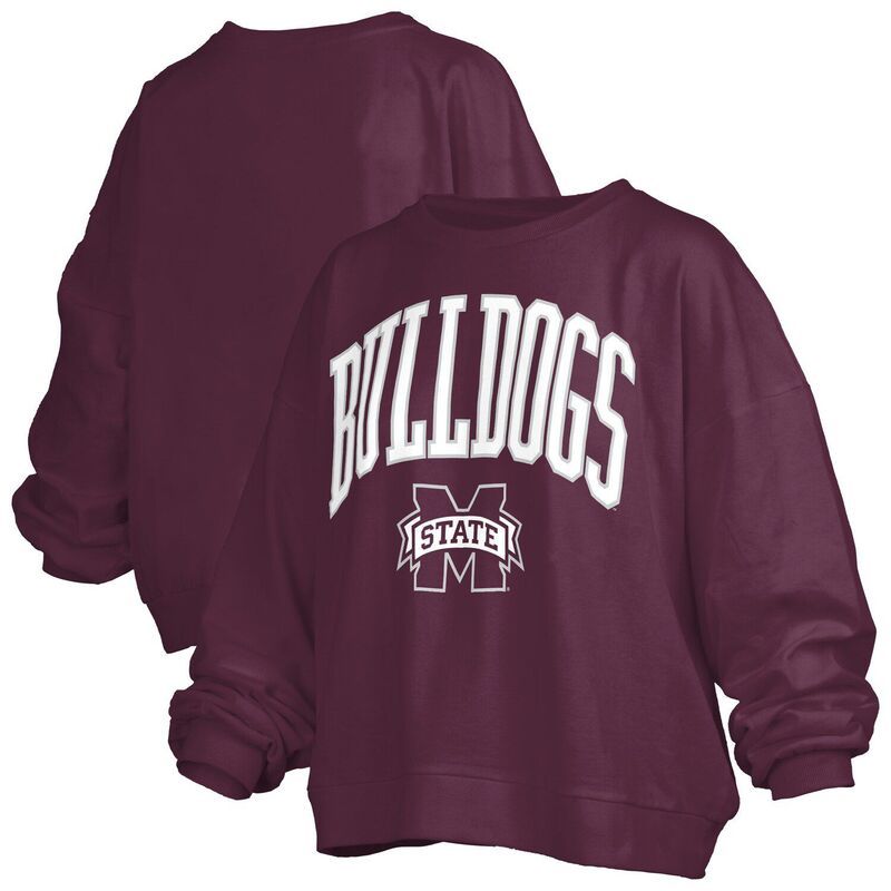 プレスボックス レディース トップス Tシャツ スウェット フリース Womens Pressbox Maroon Mississippi State Bulldogs Janise Fleece Sweatshirt Mst Red レッド