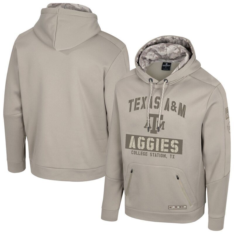 コロシアム メンズ トップス Tシャツ スウェットール パーカー Mens Colosseum Oatmeal Texas AM Aggies Big Tall Operation Hatrick Battalion Hoodie Sweatshirtamul
