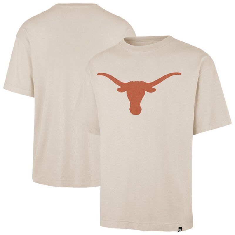 フォーティセブンブランド メンズ トップス Tシャツ 47 Brand Mens 47 Cream Texas Longhorns Ravine Foundation TShirtex Beige ベージュ