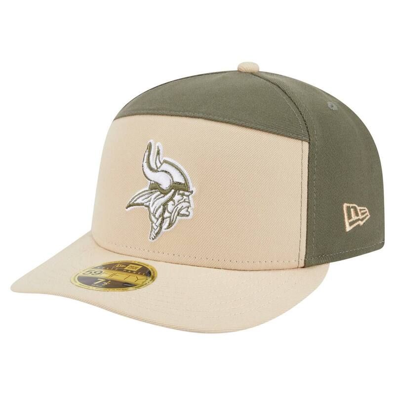 ニューエラ メンズ アクセサリー 帽子 Mens New Era Light BeigeOlive Minnesota Vikings TwoTone Color Pack Split Panel 59FIFTY Fitted Hat Mvk Lt Bei オ