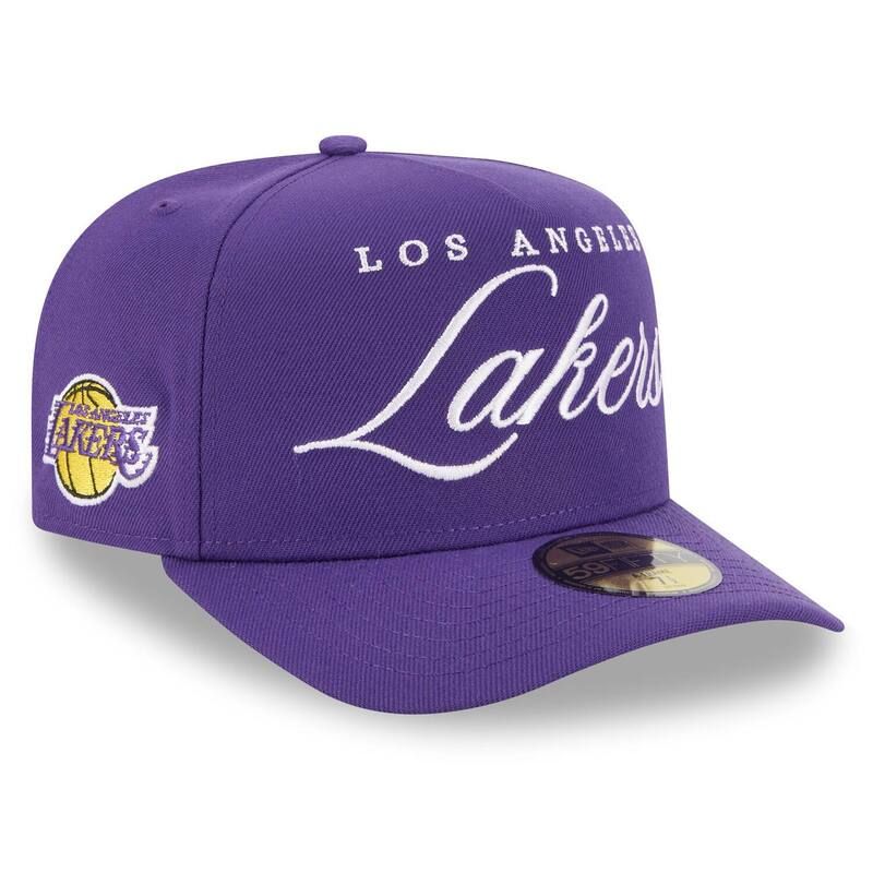 ニューエラ メンズ アクセサリー 帽子 Mens New Era Purple Los Angeles Lakers 2025 NBA Draft AFrame 59FIFTY Fitted Hat Lak Purple パープル