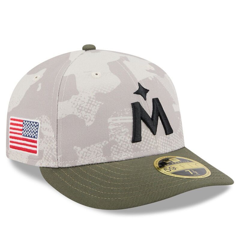 ニューエラ メンズ アクセサリー 帽子 Mens New Era Light BeigeOlive Minnesota Twins 2025 Armed Forces Day Low Profile 59FIFTY Fitted Hatwn Lt Bei オリ