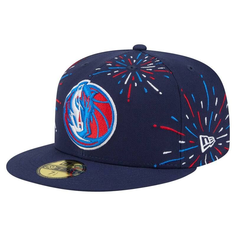 ニューエラ メンズ アクセサリー 帽子 Mens New Era Navy Dallas Mavericks Americana Fireworks 59FIFTY Fitted Hat Mav Navy ネイビー