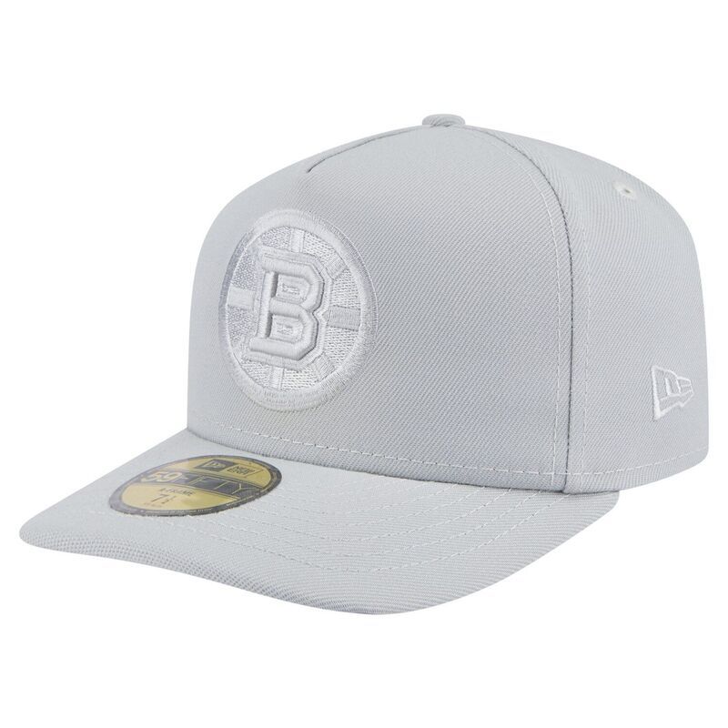 ニューエラ メンズ アクセサリー 帽子 Mens New Era Gray Boston Bruins Color Pack AFrame 59FIFTY Fitted Hat Bsb Grey グレー