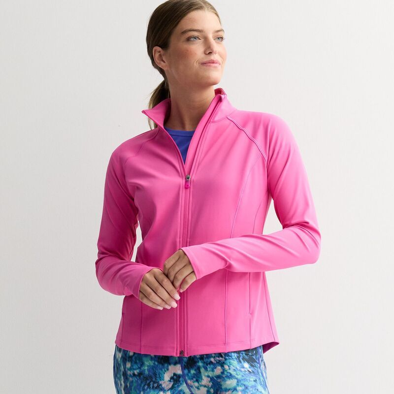 Tek Gear レディース アウター ジャケット・ブルゾン プチ Petitek Gear Ultrastretch Performance Jacket Pink Ornament ピンク