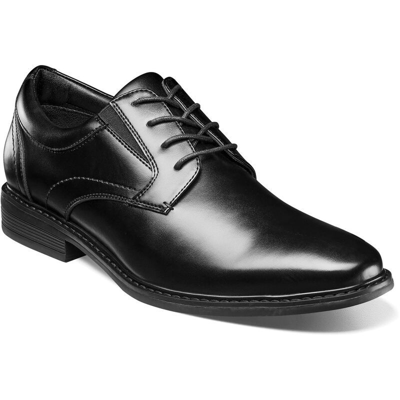 ノンブッシュ メンズ シューズ オックスフォード Nunn Bush Jarvis Mens Plain Toe Oxford Shoes Black ブラック
