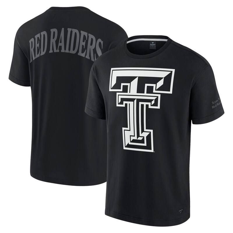 ファナティクス メンズ トップス Tシャツ Mens Fanatics Black Texas Tech Red Raiders Iconic TShirtxt Black ブラック