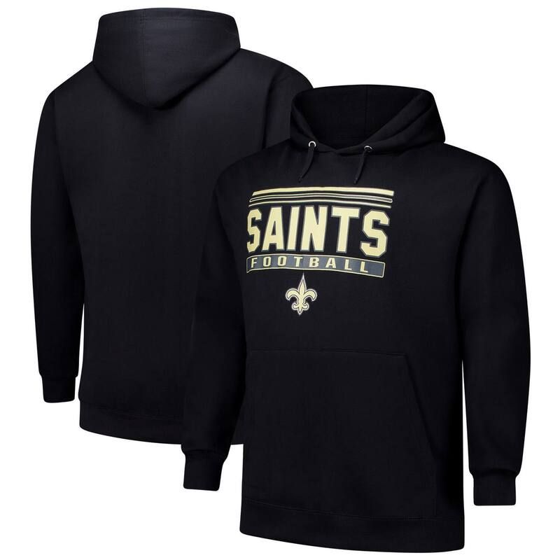 ファナティクス メンズ トップス Tシャツ トール パーカー Mens Fanatics Black New Orleansaints Big Tall Popullover Hoodie Snt Black ブラック
