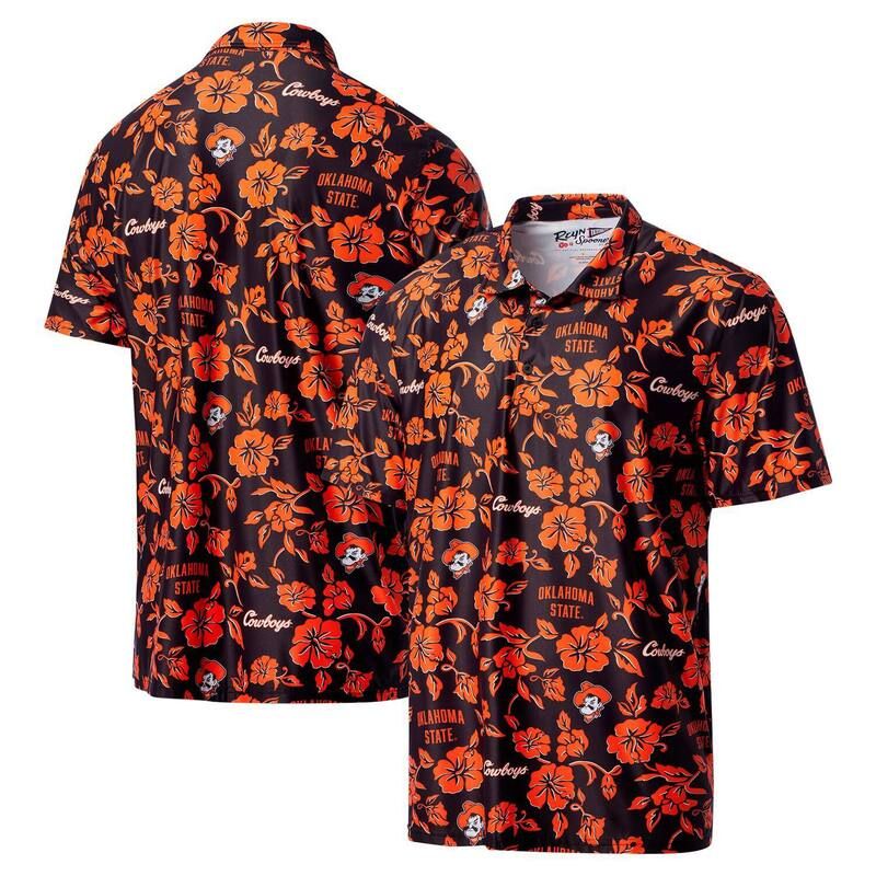 レインスプーナー メンズ トップス Tシャツ ポロシャツ Mens Reyn Spooner Black Oklahoma State Cowboys Performance Poloks Black ブラック