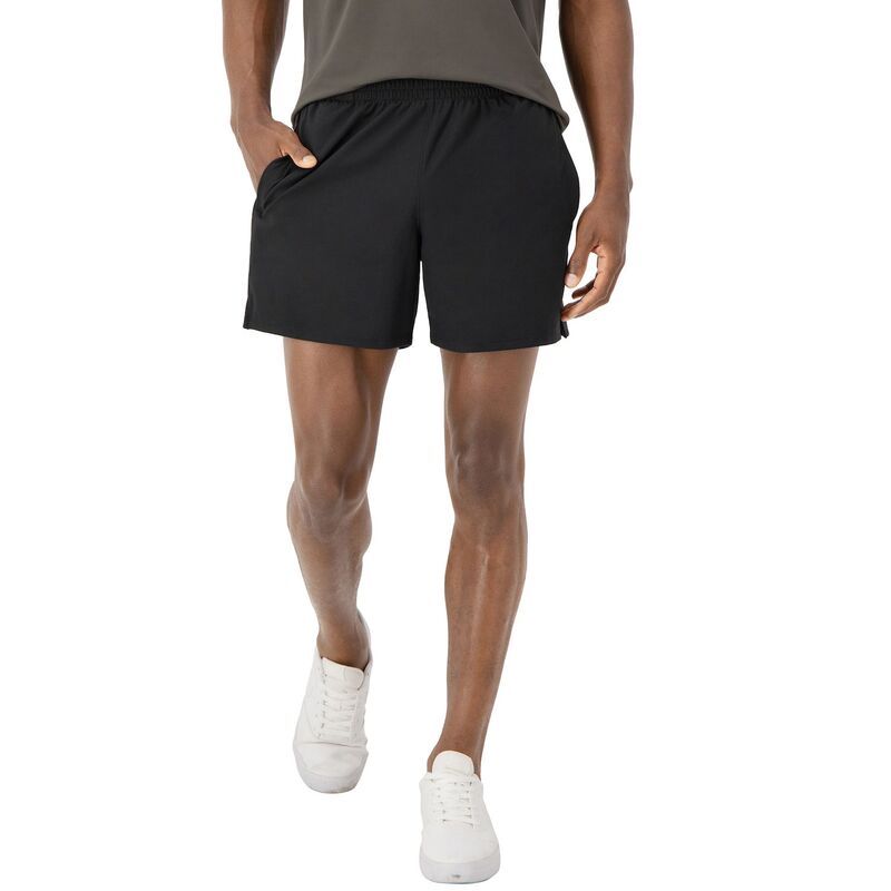 ヘインズ メンズ ボトムス ハーフパンツ・ショーツ ショートパンツ Mens Hanes Moves 6in Performance Shorts Black ブラック