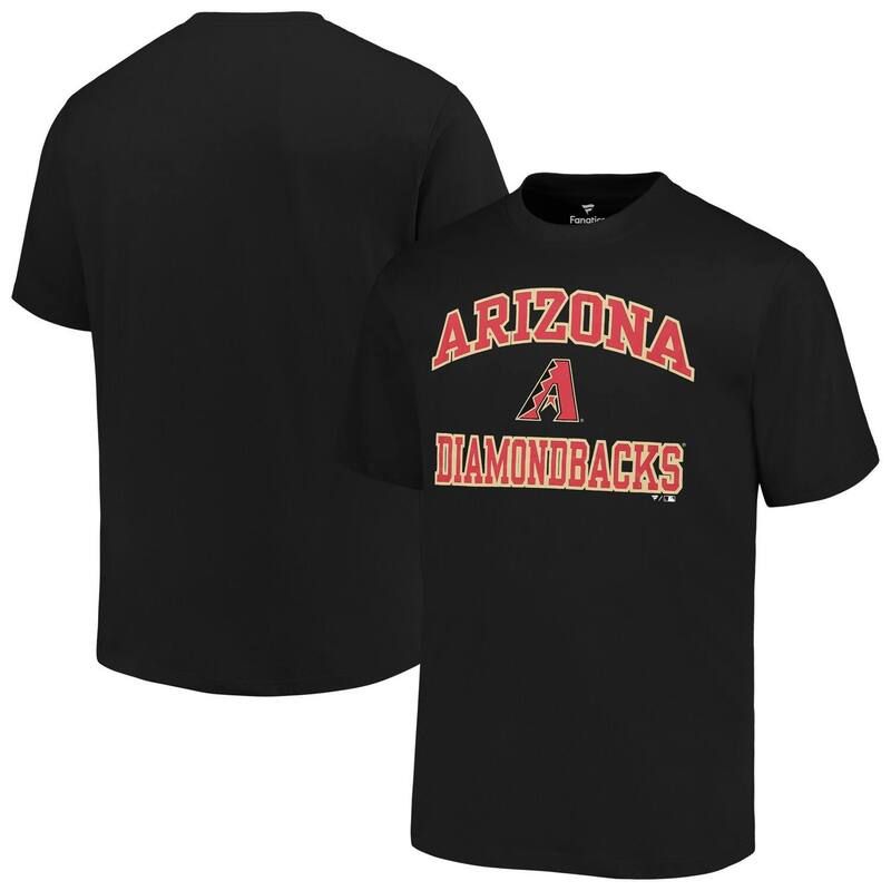 プロファイル メンズ トップス Tシャツ トール Mens Profile Black Arizona Diamondbacks Big Tall Heart Soul TShirt Dbk Black ブラック