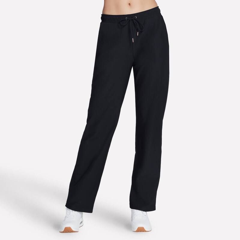 スケッチャーズ レディース ボトムス カジュアルパンツ フリース Womenskechers GO LUXE Rib FleeceLined Pants Bold Black ブラック