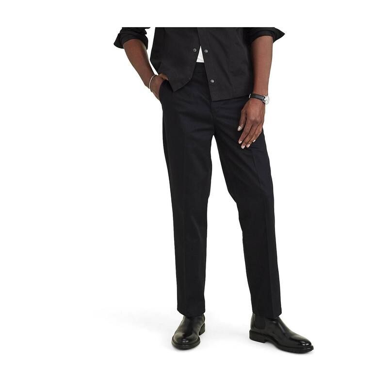 ドッカーズ メンズ ボトムス カジュアルパンツ トール Big Tall Dockersignature StraightFit Stain Defender Pants Beautiful Black ブラック