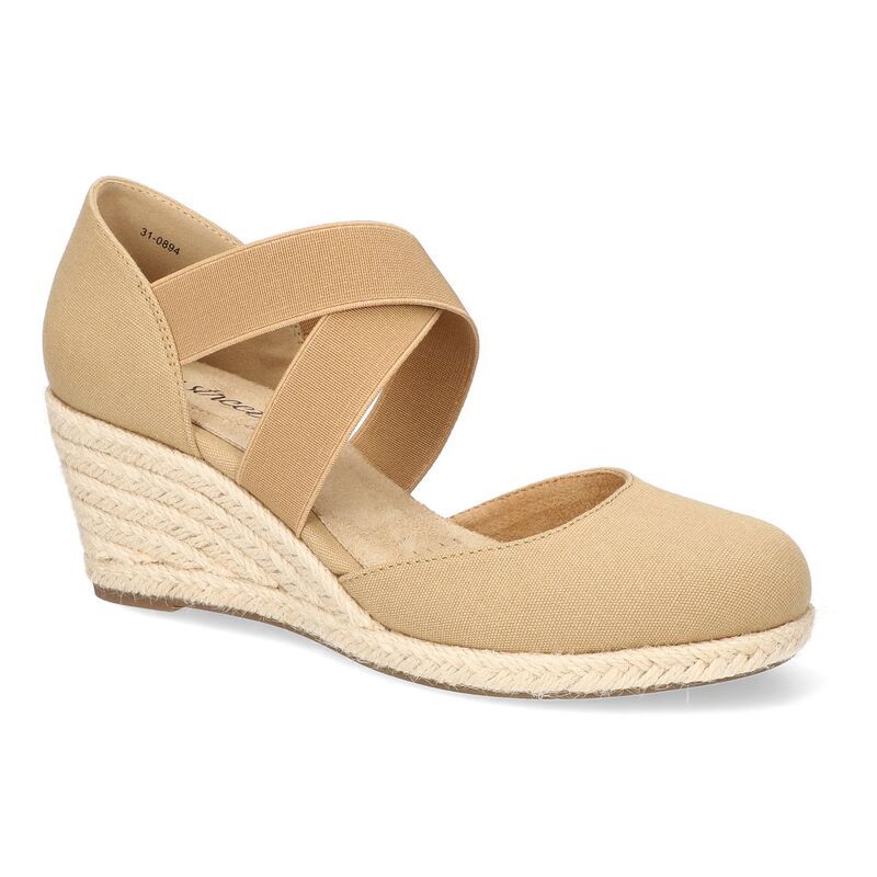 イージーストリート レディース シューズ サンダル Easy Street Pari Womens Espadrille Wedge Sandals Natural Canvas 12,586円