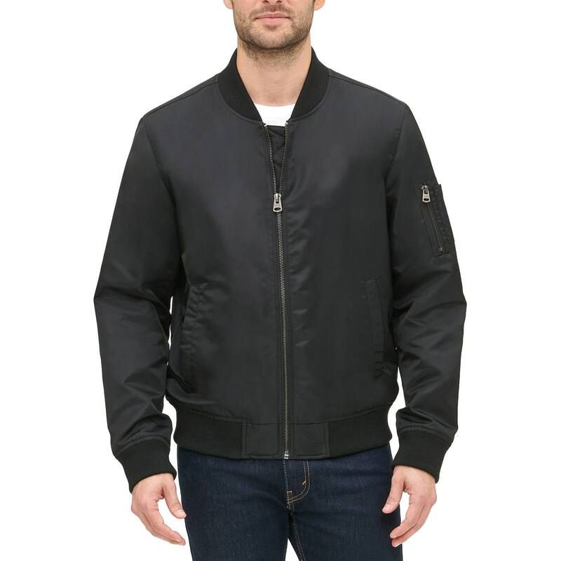 リーバイス メンズ アウター ジャケット・ブルゾン Mens LevisR Flight Bomber Jacket Black ブラック