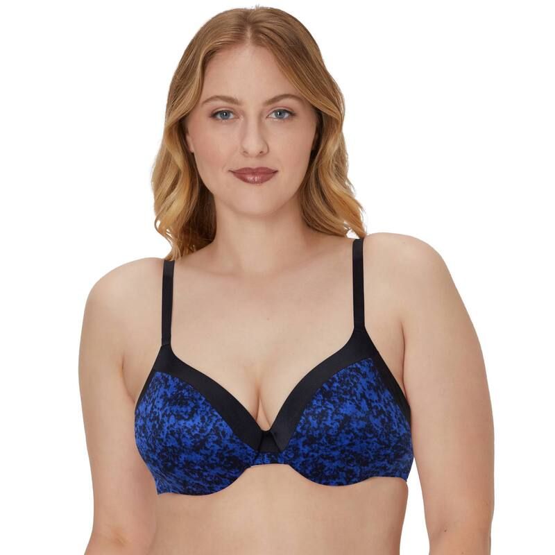 メイデンフォーム レディース アンダーウェア ブラジャー Maidenform Everyday Full Coverage Cushioned Underwire Bra 09436 Black Texture Print ブラック 8,610円