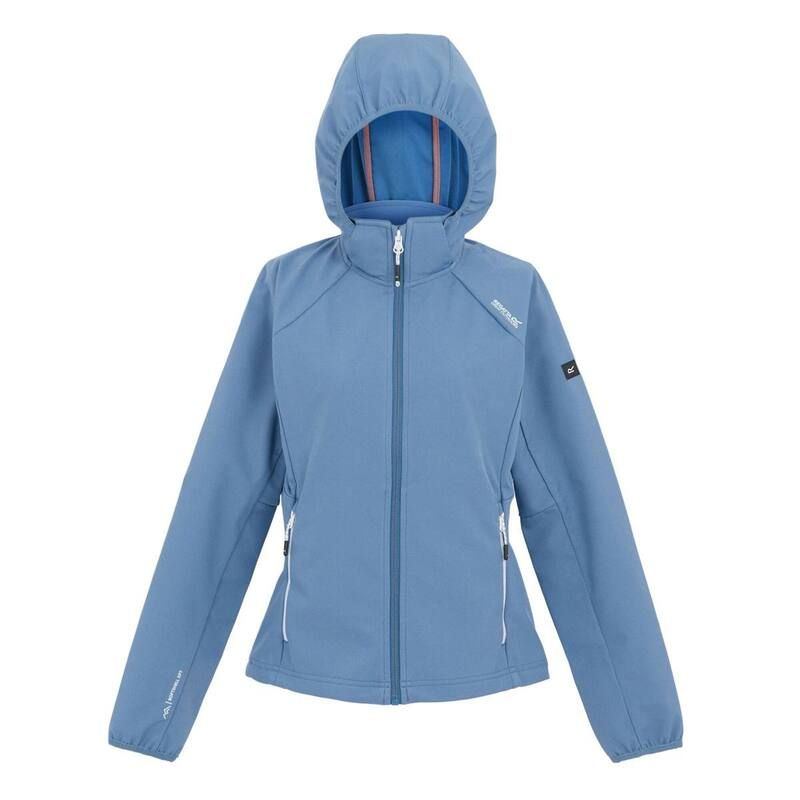 レガッタ レディース アウター ジャケット・ブルゾン Regatta WomensLadies Bourda Soft Shell Jacket Coronet Blue And White ホワイト