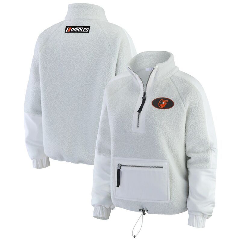 ウェア バイ エリン アンドルーズ レディース トップス Tシャツ フリース ジャケット Womens WEAR by Erin Andrews Gray Baltimore Orioles Polar Fleece QuarterZip Jacket Orl 19,586円