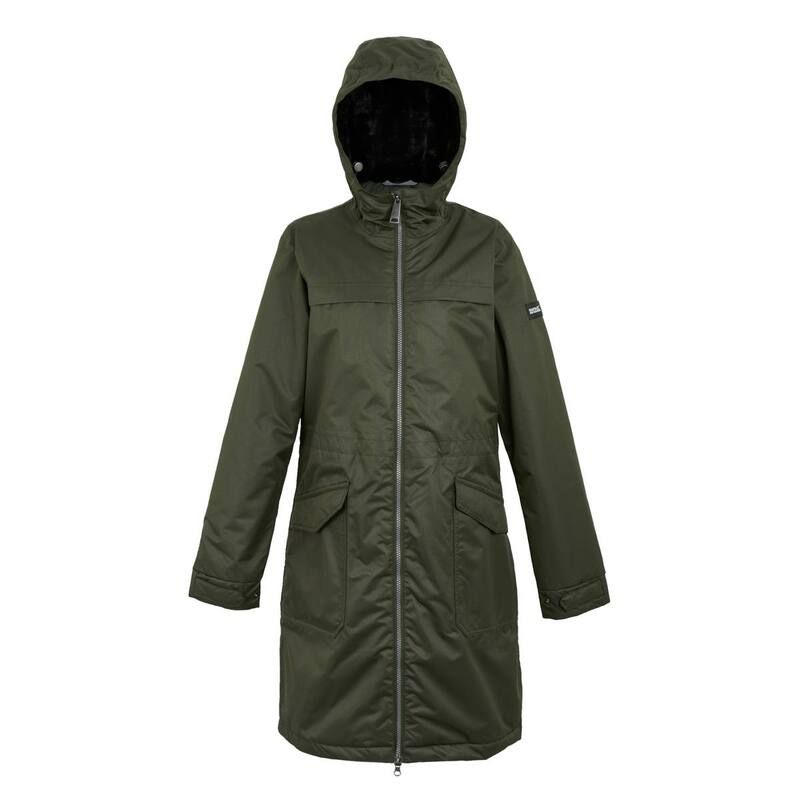レガッタ レディース アウター ジャケット・ブルゾン Regatta WomensLadies Romine II Waterproof Jacket Darkhaki And Black ブラック