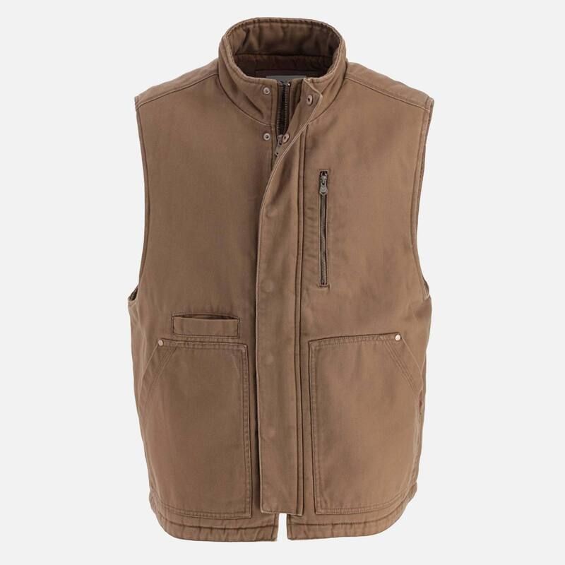 ソログッド メンズ アウター ジャケット・ブルゾン ベスト Thorogood Mens Heritage Stone Washed Canvas Vest Otter ストーン