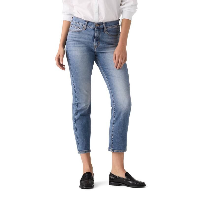 リーバイス レディース ボトムス デニムパンツ アンクル ジーンズ Womens Levis Classic Straight Ankle Jeans Eternal Indigo Mid インディゴ