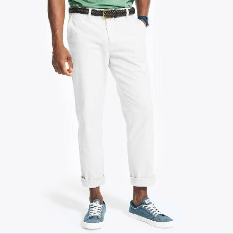 ナウティカ メンズ ボトムス カジュアルパンツ Mens Nautica Classic FF Deck Pants Khaki カーキ