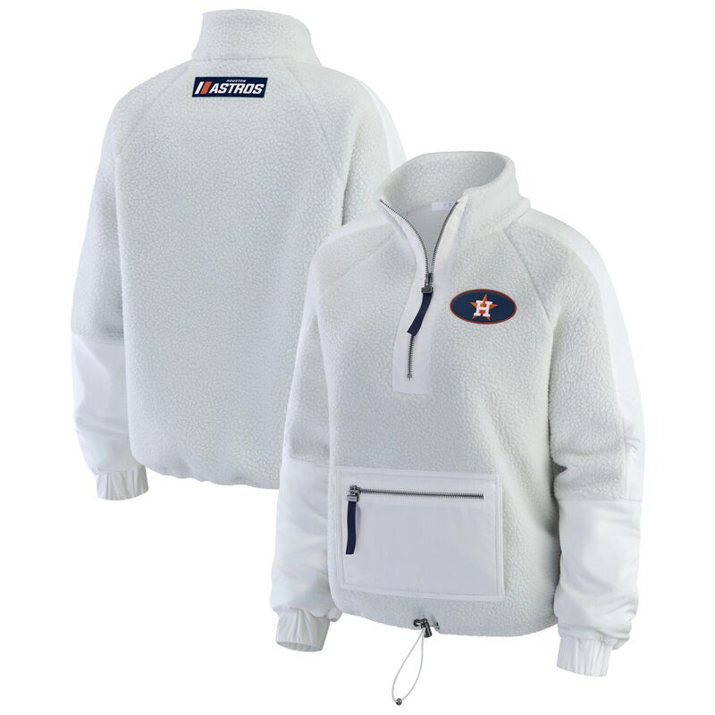 ウェア バイ エリン アンドルーズ レディース トップス Tシャツ フリース ジャケット Womens WEAR by Erin Andrews Gray Houston Astros Polar Fleece QuarterZip Jacket Ast Gr