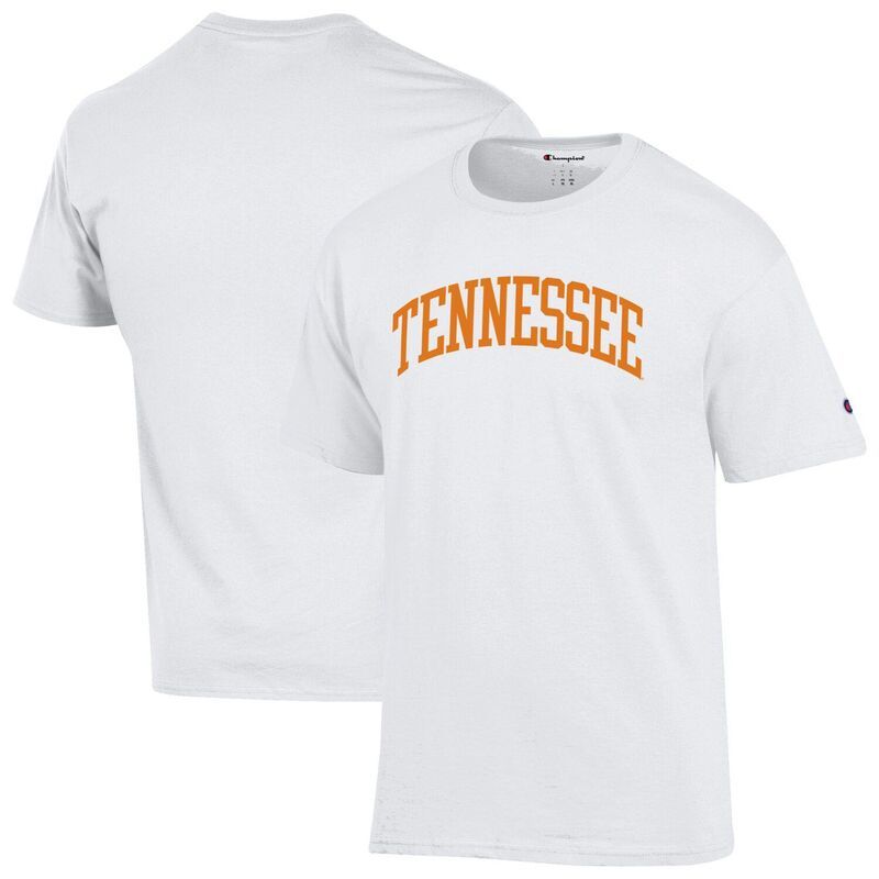 チャンピオン メンズ トップス Tシャツ Mens Champion Whitennessee Volunteers Basic Arch TShirten White ホワイト