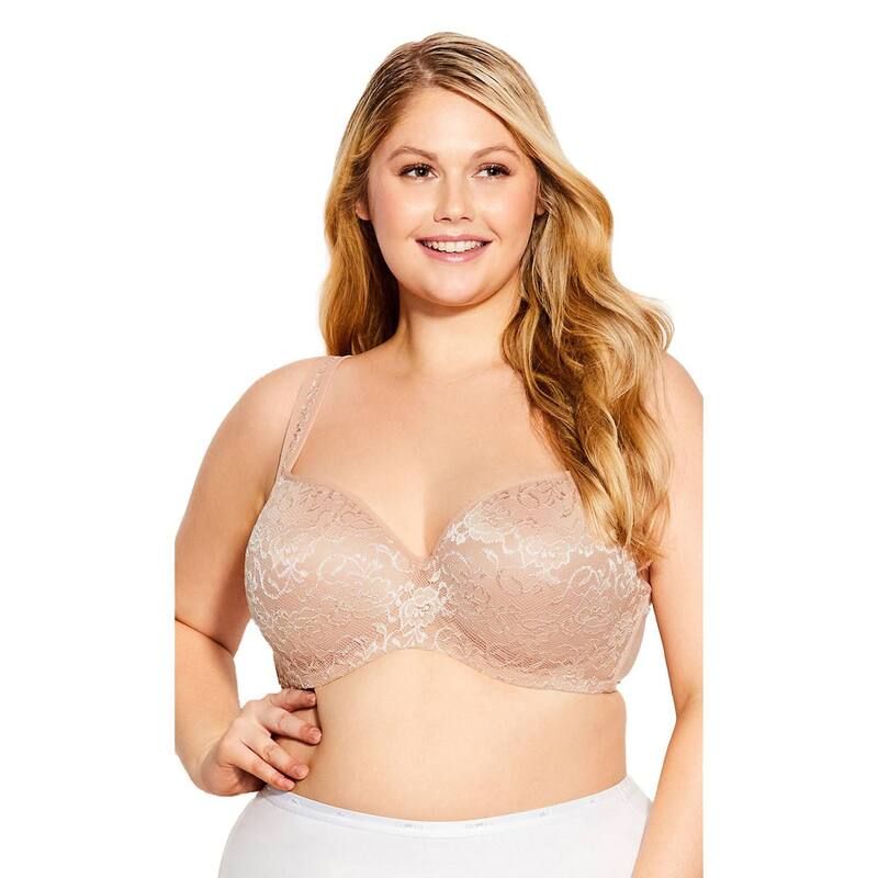アベニュー レディース アンダーウェア ブラジャー レース Avenue Lace Balconette Underwire Bra Natural 13,121円