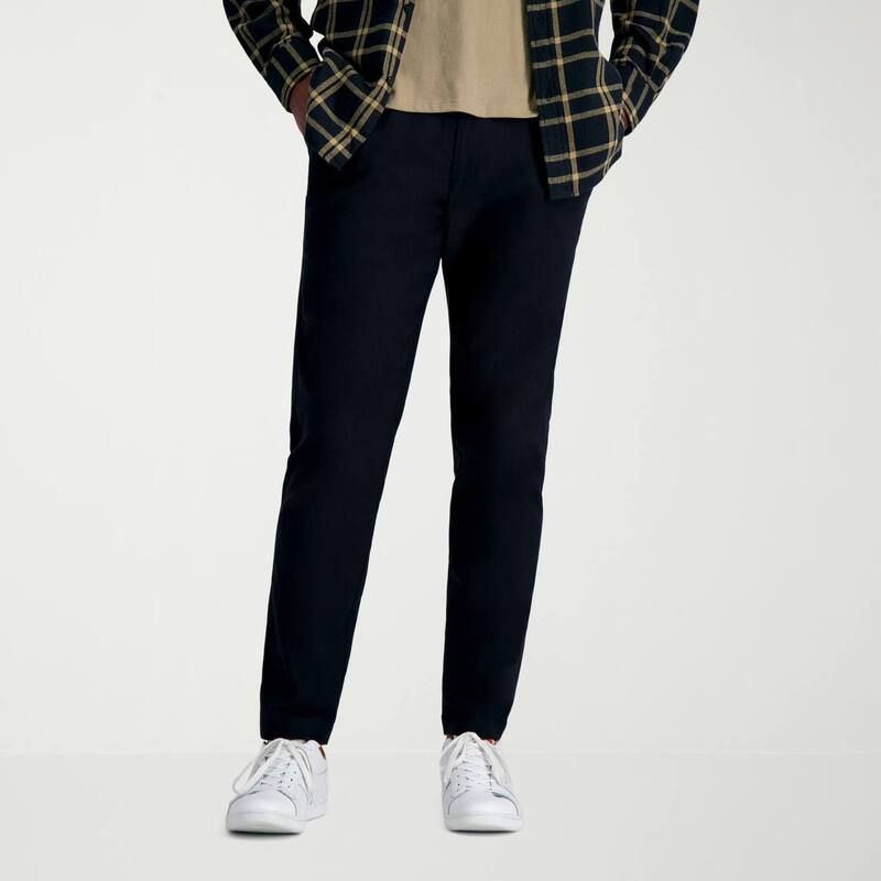 ハガー メンズ ボトムス カジュアルパンツ スリムフィット Mens Haggar Life Khaki Slim Fit Flex Pants Black ブラック