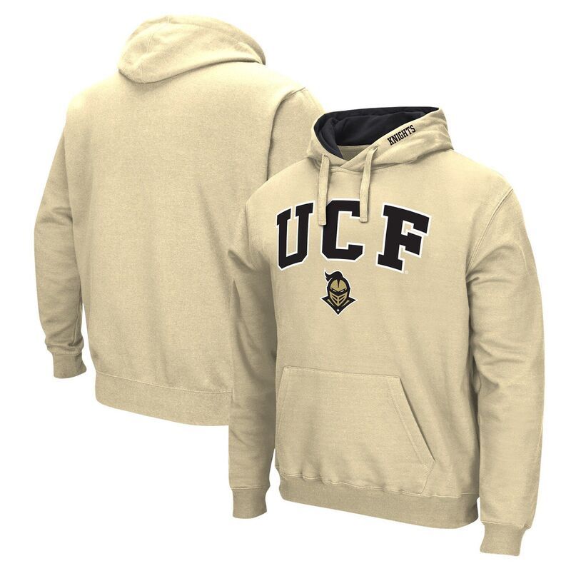 コロシアム メンズ トップス Tシャツ ロゴ パーカー Mens Colosseum Gold UCF Knights Arch Logo Pullover Hoodie Ucf Gold ゴールド